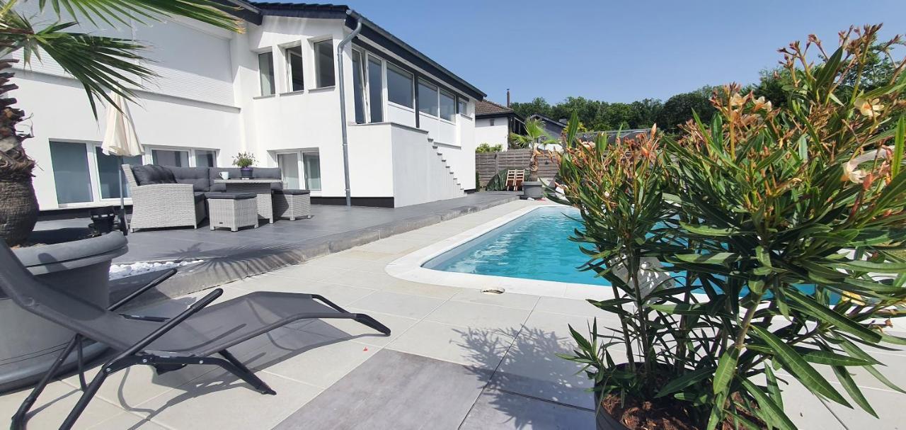Ferienwohnung Harzblick mit Pool nähe Goslar Exterior foto